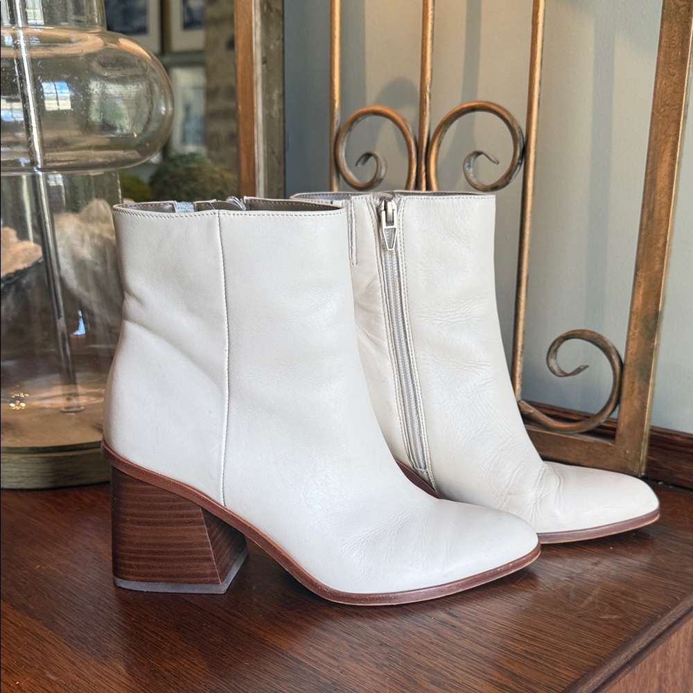 Dolce Vita Cream Heeled Boots